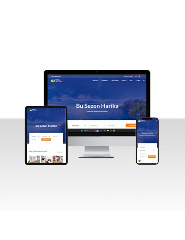 Hazır Otel Web Sitesi - Mavi