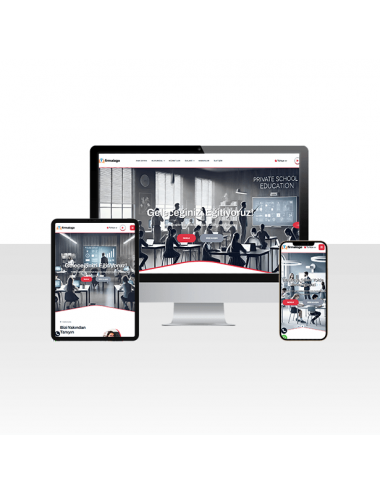 Hazır Özel Eğitim / Kolej ve Kurs Web Sitesi Paketi - Edu