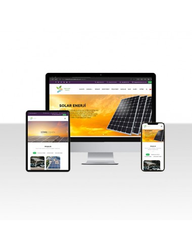 Yenilenebilir Enerji Web Sitesi Paketi
