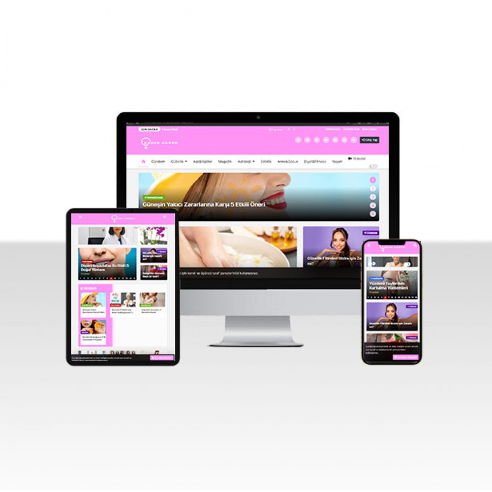 Kadın Haber ve Blog Sitesi Yazılımı