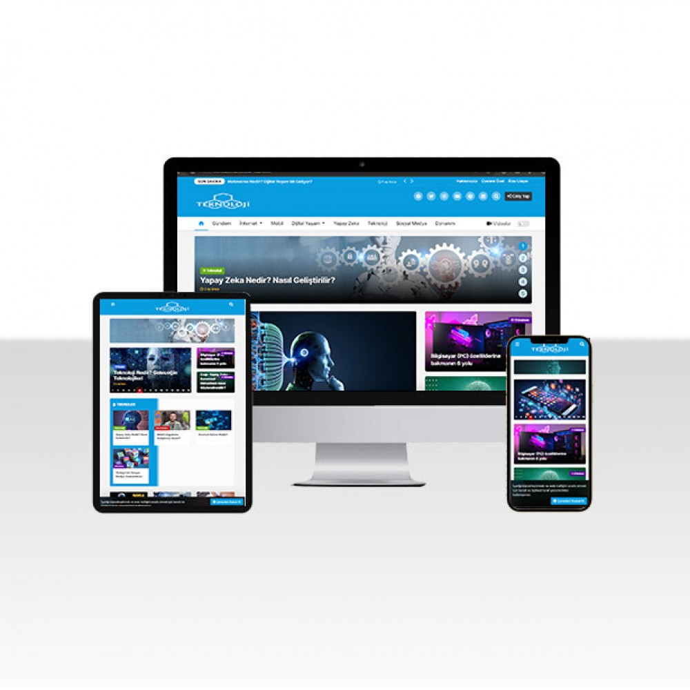 Teknoloji Haber ve Blog Web Paketi