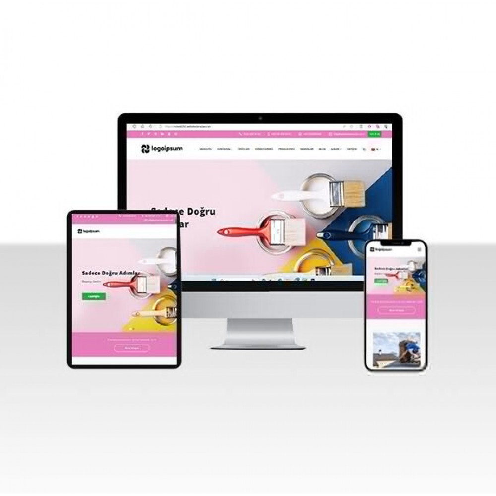 Boya Badana / Dış Cephe Onarım Web Sitesi Paketi