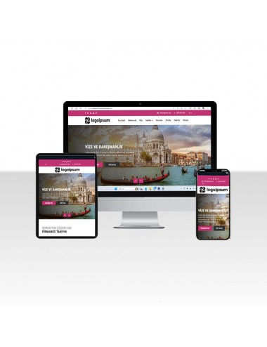 Hazır Yurtdışı Vize Danışmanlık Web Sitesi Paketi - Visa