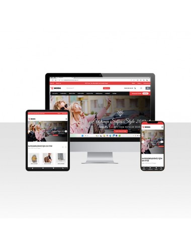 E-Ticaret Moda ve Giyim Ürünleri Web Sitesi Paketi - Mods