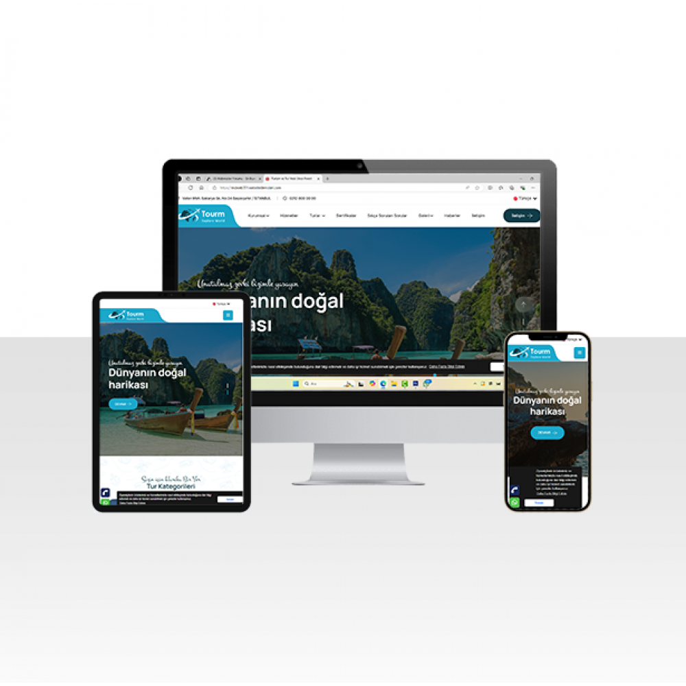 Turizm Gezi ve Tur Web Sitesi Paketi - Alaba