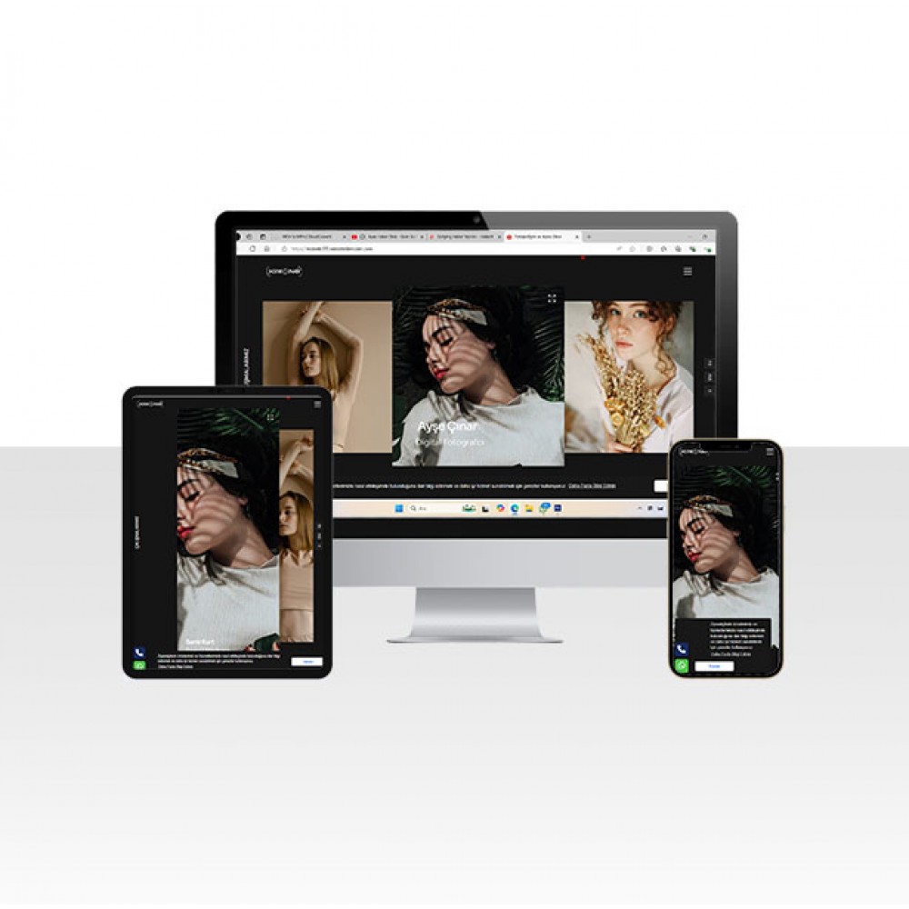 Düğün ve Doğa Fotoğrafçısı Web Sitesi Paketi - Toprak