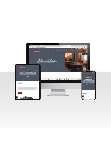 Hukuk İşleri , Avukat ve Danışmanlık Web Sitesi Paketi - Adalet