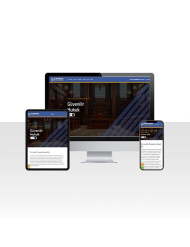 Avukatlık ve Hukuk Ofisi Web Sitesi Paketi - Lawyer