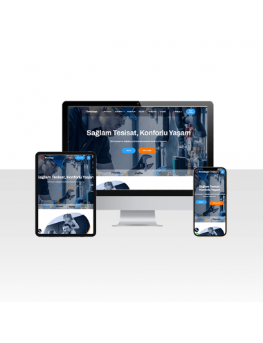 Sıhhi Tesisat ve Doğalgaz Firması Web Sitesi Paketi - Ata