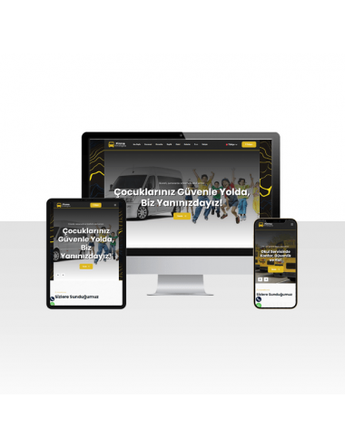 Okul Servisi ve Personel Taşımacılığı Web Sitesi - School
