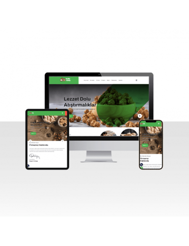 Kuruyemiş ve Organik Ürün Web Sitesi Paketi - Kokteyl