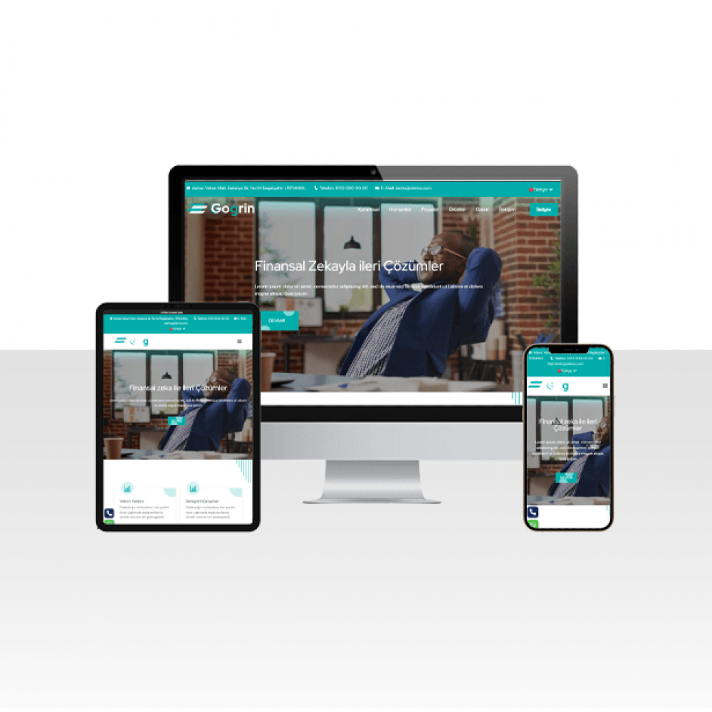 Finans ve Yatırım Danışmanlığı Web Sitesi Paketi - Finance