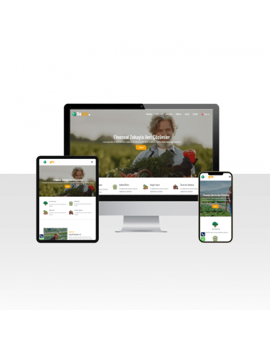 Botanik Tarım Hazır Web Sitesi Paketi - Farming