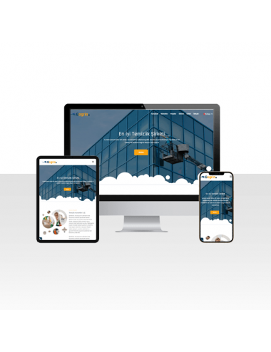 Temizlik Şirketi Hazır Web Sitesi Paketi - Radar