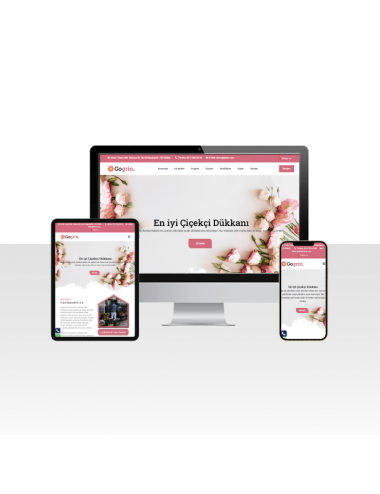 Çiçek Mağazası Hazır Web Sitesi Paketi - Buket