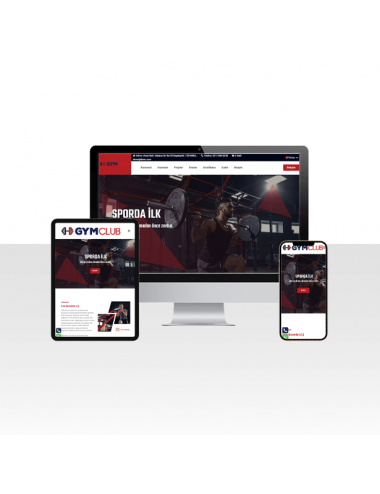 Spor Salonu / Fitness Web Sitesi Paketi - Training