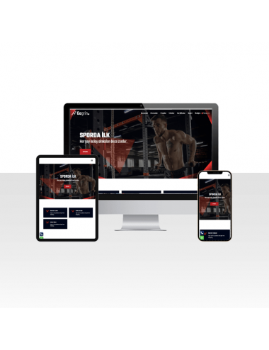 Spor Salonu / Fitness Web Sitesi Paketi – Protein